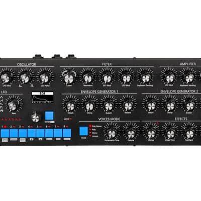 GS Music Bree6 Polyphonic Analog Synthesizer Desktop Module (Black) [DEMO] image 1
