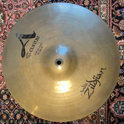 Zildjian 14" A Custom Hi-Hat Cymbals (Pair) 1991 - Present - Brilliant image 3