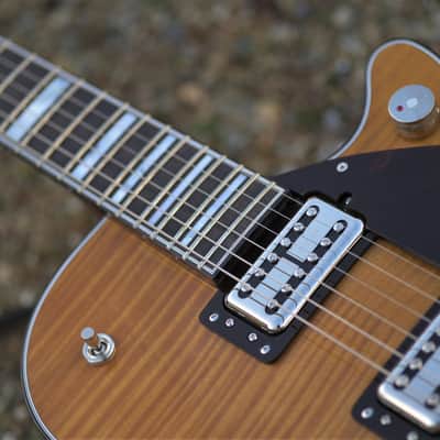Gretsch G6134TFM-NH Nigel Hendroff Signature Penguin™, Ebony Fingerboard - Amber Flame image 15