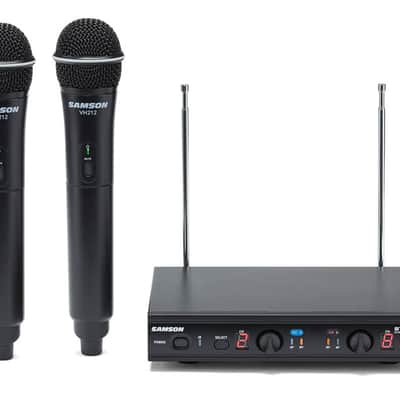 Samson Stage 212 Frequency-Agile, Dual-Channel Handheld VHF Wireless System, E Band image 1