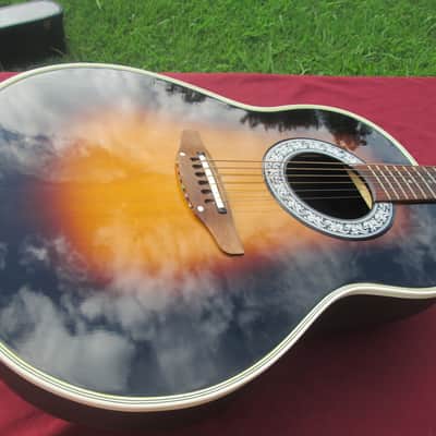 Ovation  USA  Ultra model 1511 80s' Vintage Sunburst with Non original case image 2
