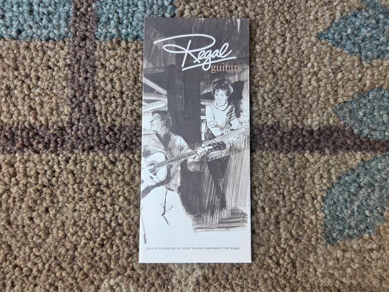 Vintage 1966 Regal (by Fender) Guitar Fold Out Pamphlet Catalog! Rare, Original Case Candy! image 1
