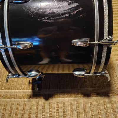 Ludwig 22"(Diameter)x14"(Depth) Bass Drum Late 70's early 80's  - Black Wrap image 4