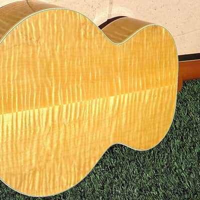 Gibson j185 amazing flame maple - natural image 4