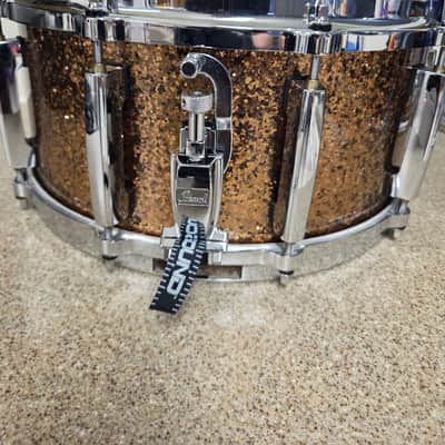 Pearl BCX924XSP/C357 Masters BCX 10x8 / 12x9 / 16x16 / 22x18" 4pc Shell + 14x6.5" matching snarePack 2014 - 2015 - Golden Bronze Glitter image 7