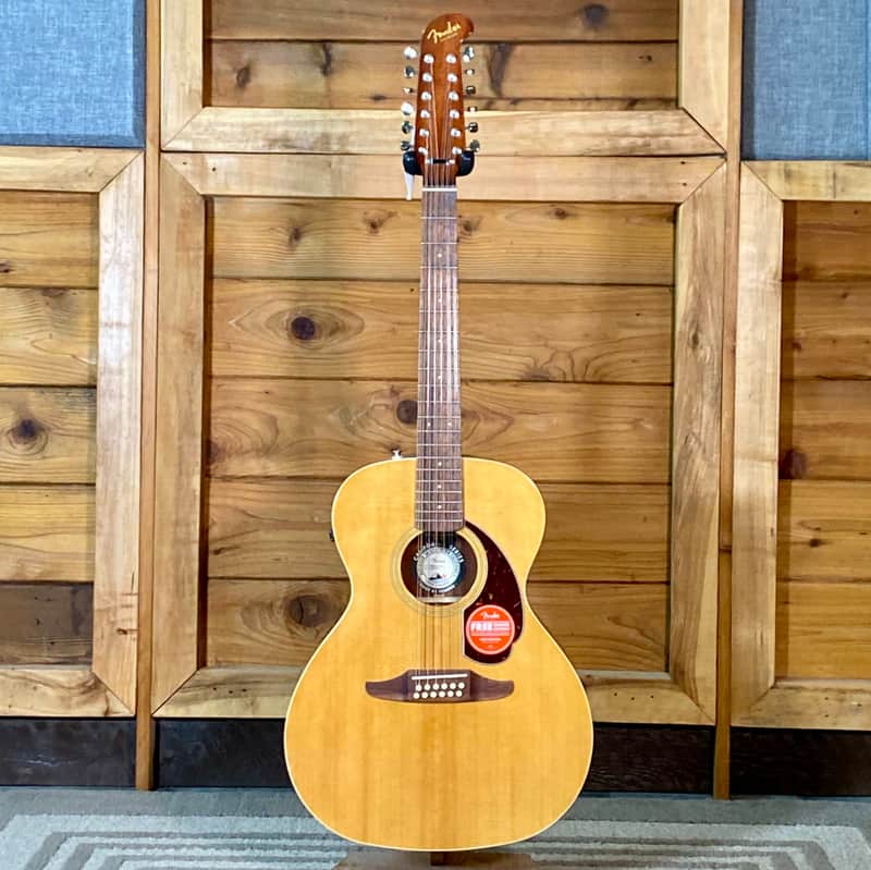 Fender California Series Villager 12-String With Softcase - Aged Natural image 1