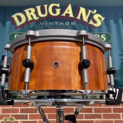 Bison Volcano 7x14-15 Multi-Diameter Snare Drum Black Walnut Stave Shell image 8