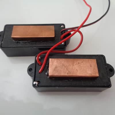 Set of handmade pickups with Neodymium magnets for four-string electric bass - Mod. PJ4 ND ULTRA image 5
