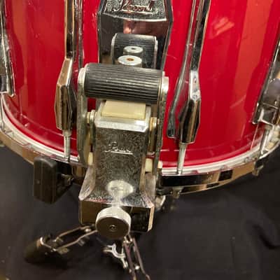 Pearl - 10x14" Maple 12-lug Marching Snare Drum 1980's - Red Wrap image 9