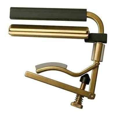 Shubb Dobro, Resophonic Guitar Capo, Plain Brass - C6B image 2