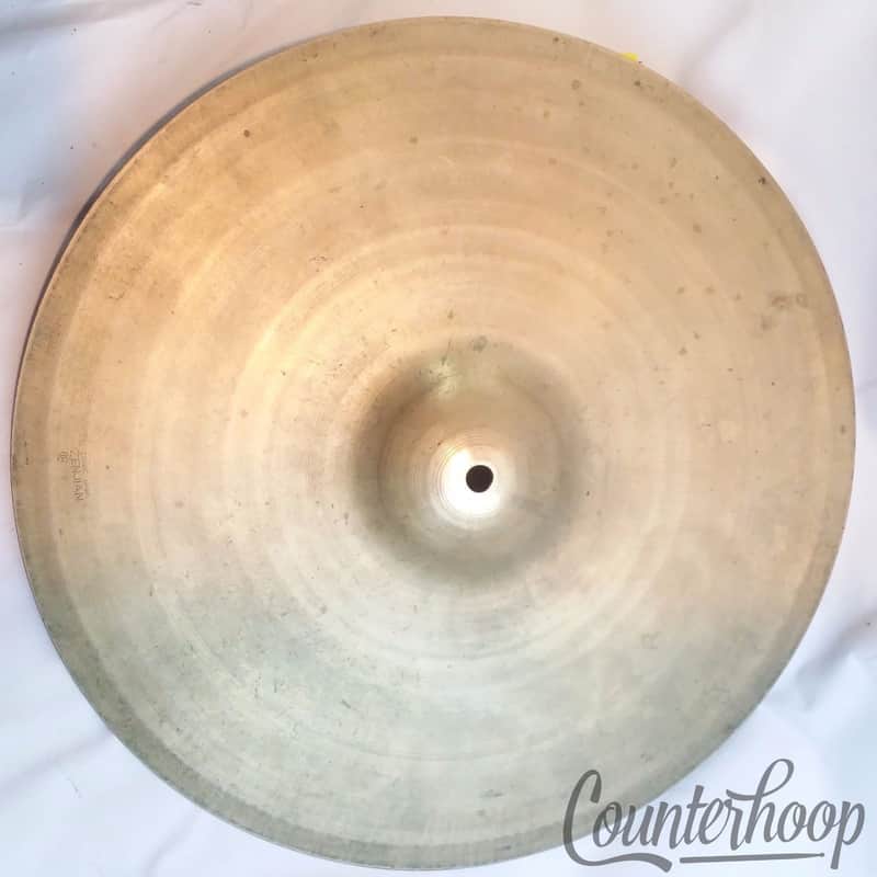 *Zenjian 14" Thin Hi-Hat Cymbal 40s UFIP 910g Vintage Italy B20 Leedy/Ludwig B20 image 1