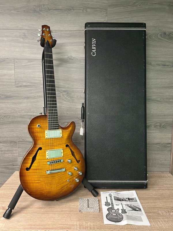 Carvin SH575 Semi-Hollow Electric Synth Access Guitar Piezo w/ Case #2818 image 1