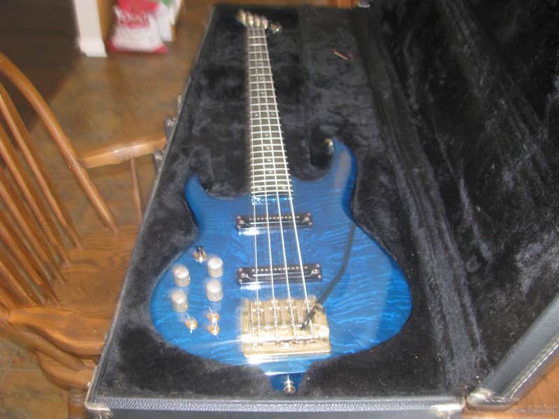 CARVIN LB75  WITH KAHLER TREMOLO 90S BLUE TRANSLUCENT image 1