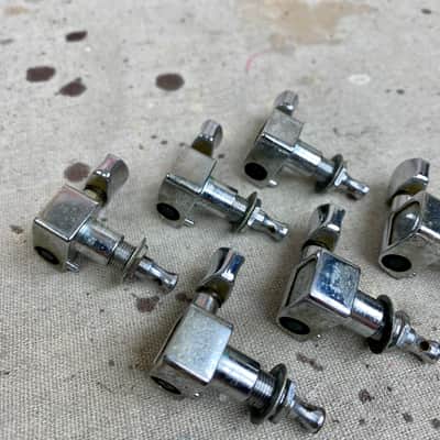 Vintage Fender 6 In-Line Guitar Tuners-Tuning Keys Chrome Circa 1970's 1980's image 15
