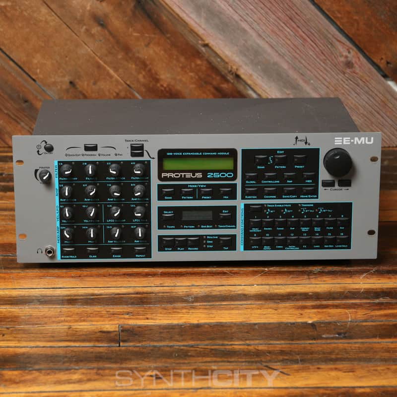 E-MU Systems Proteus 2500 Rackmount 128-Voice Sampler Module 2001 - Black image 1