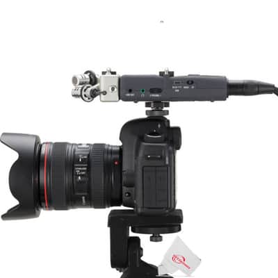 Zoom H5 4-Input / 4-Track Portable Handy Digital Recorder With Interchangeable X/Y Mic Capsule + 2x Vidpro Professional Wired XLR Lavalier Microphone XM-L2 for Pro Audio Equipment with XLR Input image 7