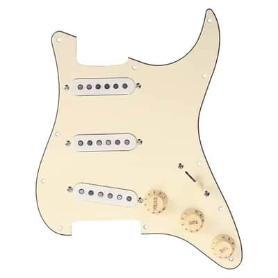 Hot Texas Blues loaded alnico V SSS Stagger Poles pickguard complete kit wired. image 2