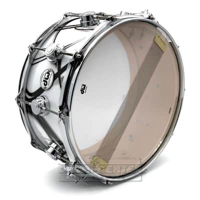 DW Collectors Maple Snare Drum 14x6.5 White Glass Contrails image 3