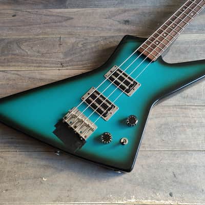1980's Fernandes Japan BXB-55 Explorer Bass (Blue Black Sunburst) image 1