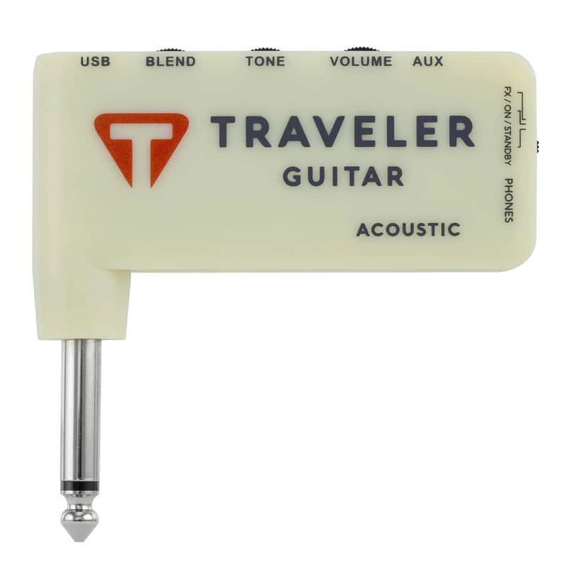 Traveler TGA-1A - Headphone Amplifier for Acoustic Guitar -Cream image 1