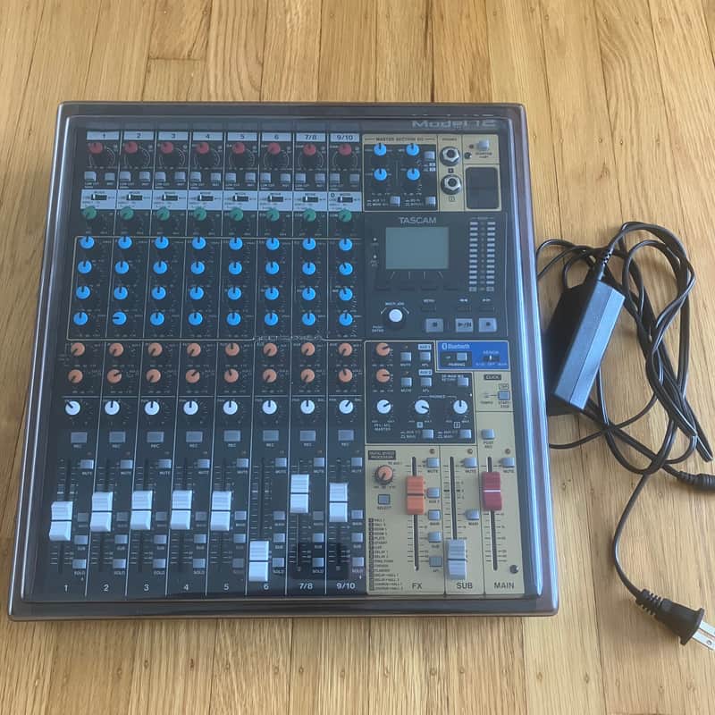 TASCAM Model 12 Multitrack Recorder / Mixer / USB Interface 2020 - Present - Black with Wood Cheeks image 1