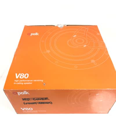 Polk Audio V80 High Performance Vanishing In-Ceiling Speaker, Single, White image 2