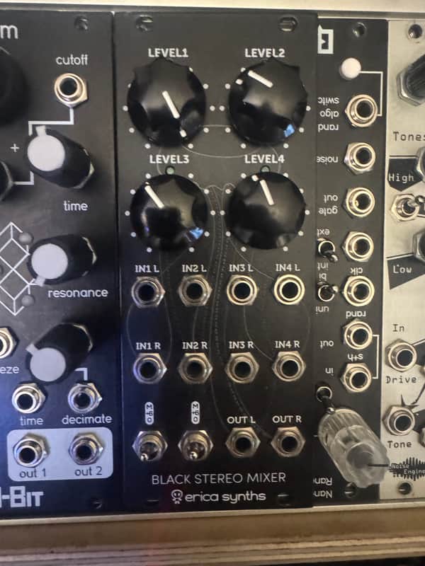 Erica Synths Black Stereo Mixer V3 2014 - Present - Black image 1