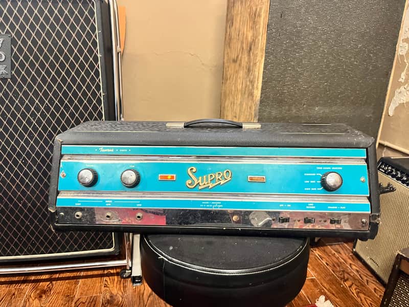 Supro Taurus S6625 Guitar/Bass Amplifier Head 1960s image 1