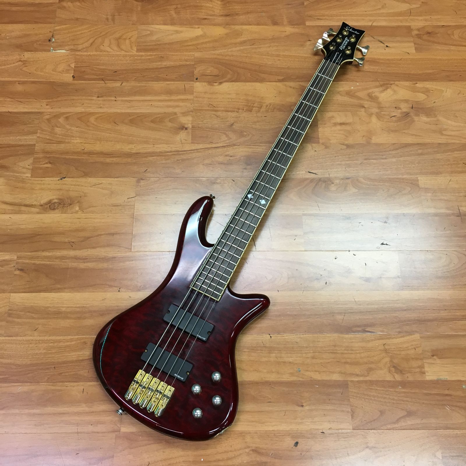Schecter Damien Elite-5 Active 5-String Bass Crimson Red | Reverb