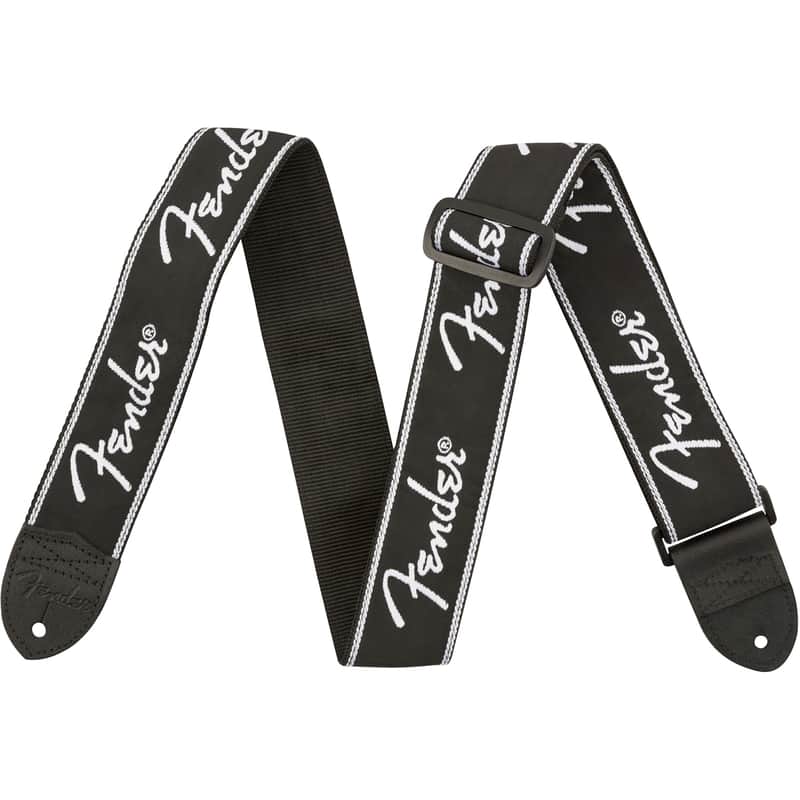 Fender Running Spaghetti Logo 2" Guitar Strap image 1
