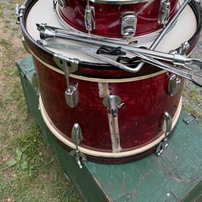Majestic Semi Pro 1965 - Red Pearl 3-piece w/hardware imagen 18