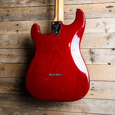 1979 Fender Stratocaster Hardtail In Transparent Red image 8