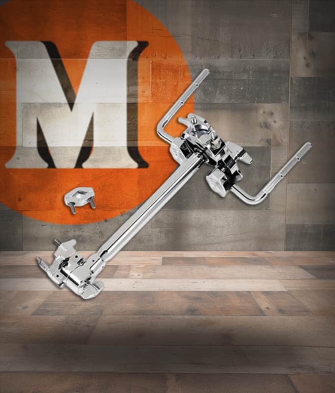 DW Double Tom Mount w/ Ratcheting V Clamp (DWSMMG992) image 1