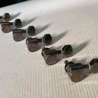 2000's Korean Era Ibanez RG & S Series Cosmo Black Tuning Pegs Tuners 6 In LIne image 2