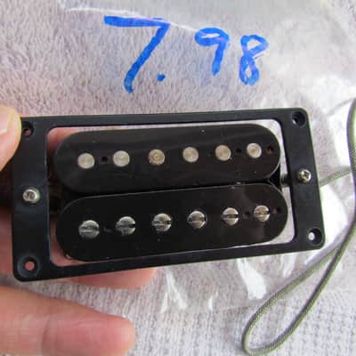 Gibson Humbucking Pickups With Pickup Surround, Height Screws, & Springs Pair Of Gibson Humbucker Pickups For Les Paul Or 335 Neck & Bridge Position image 2