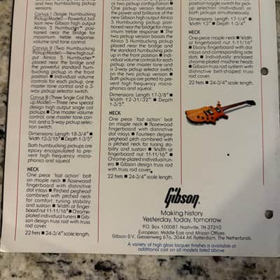 Gibson American series Catalog Corvus I II iii invader Challenger 80s image 3