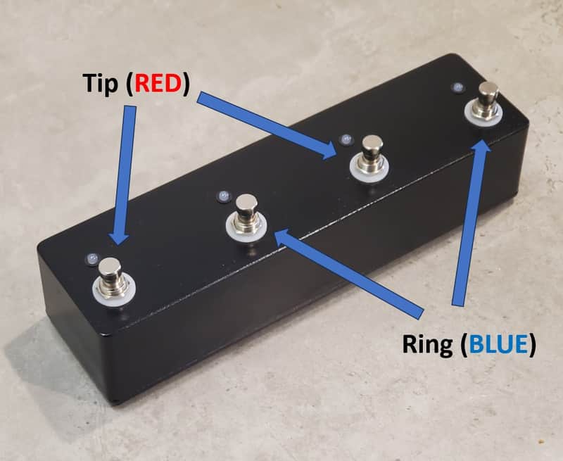 Custom 4-Button Footswitch for Wizard Amps (No Cables) image 1