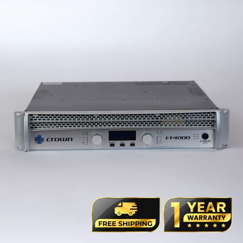 CROWN I-TECH 4000 Power Amplifier – Professionally Restored – 1-Year Warranty