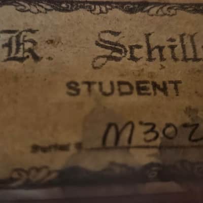 K Schiller Student size 4/4 violin w/ case.  Miss soundpost image 4
