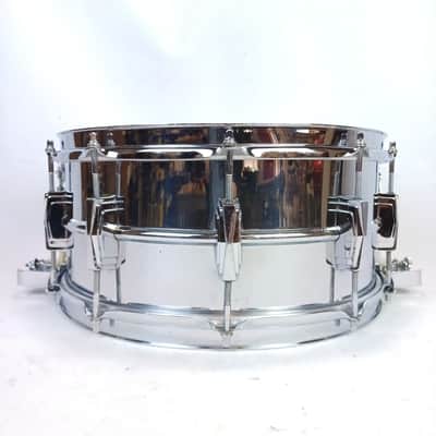 Ludwig 6.5x14"1964 #9268 Super-Sensitive #411 Snare Drum COB Brass Rims Red-Felt image 4