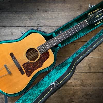 1967 Gibson B45-12-N 12 Stain Acoustic in Natural finish with hard shell case image 19