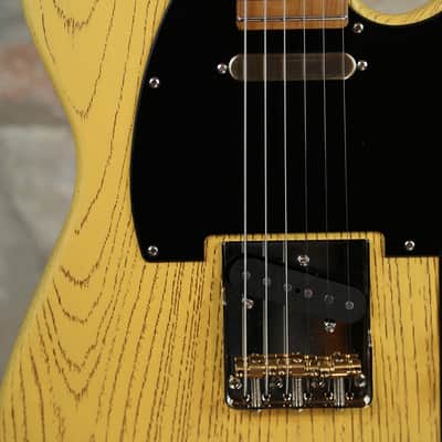 TOM ANDERSON T-Icon SS - Swamp Ash Body & Caramel Maple Neck - Satin Organic Grain Butterscotch image 6