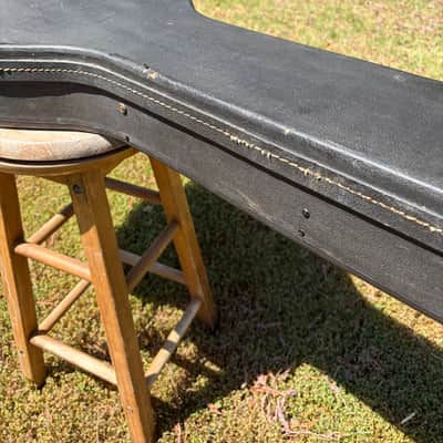 1960’s Gibson EB-2 Case - Black - Yellow Interior image 7