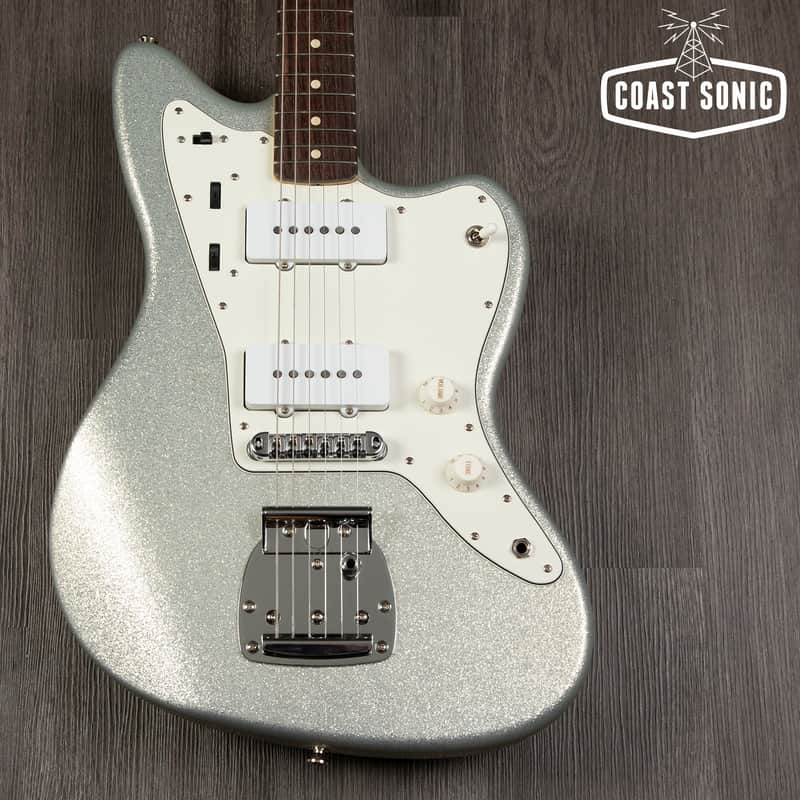 Mint Nash Guitars JM-63 Silver Sparkle w/SKB hardcase image 1