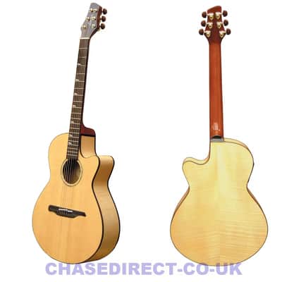 Guvnor Electro Acoustic Guitar Folk Style GA755CE Cutaway Solid Top Z-00 image 11