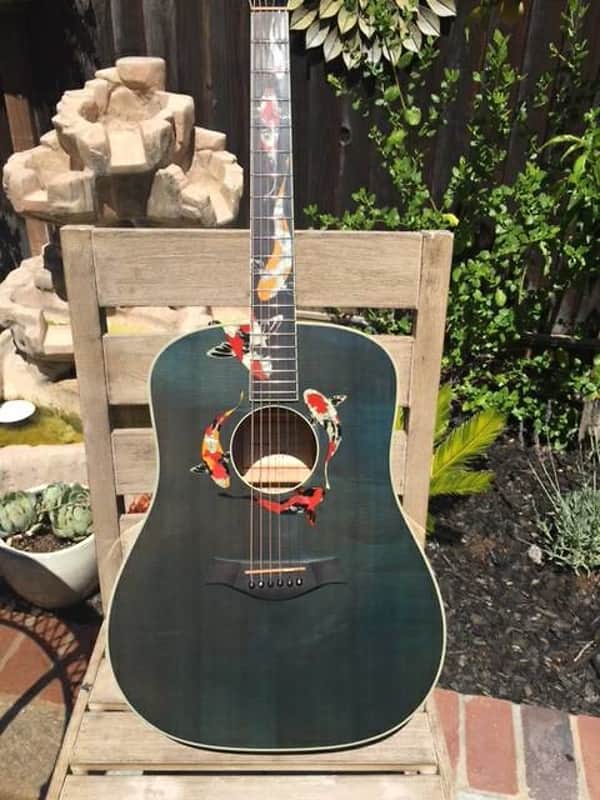 Taylor Custom 6 String Guitar GSLJ Koi Living Jewel  Limited 13 of 100 with Original Hard Case image 1