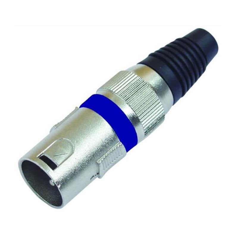 OMNITRONIC XLR-Stecker kurz 3-pol. Metall XLRm Kabelstecker zum Verlöten an einem Mikrofonkabel. image 1