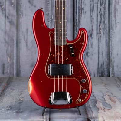 Fender Custom Shop Limited 1962 Precision Bass Relic Bass, Aged Candy Apple Red image 1