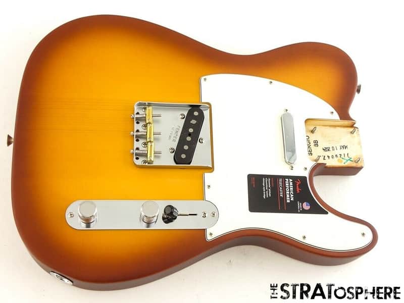 American Performer Fender Timber Telecaster Tele LOADED BODY Spruce Honey Burst! image 1