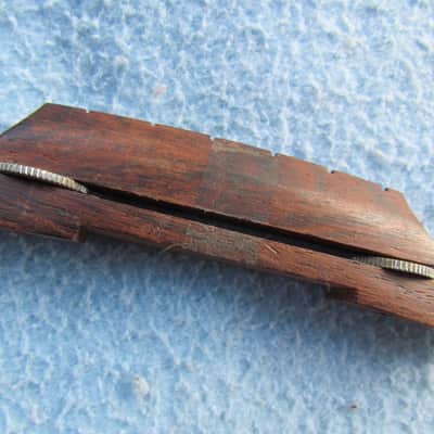 Vintage Rosewood Adjustable Archtop Bridge Cool 50's/60's Era Rosewood Archtop Bridge image 4
